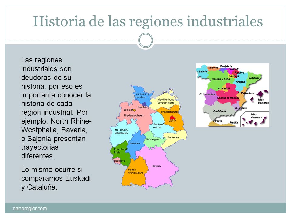 Historia de las regiones industriales