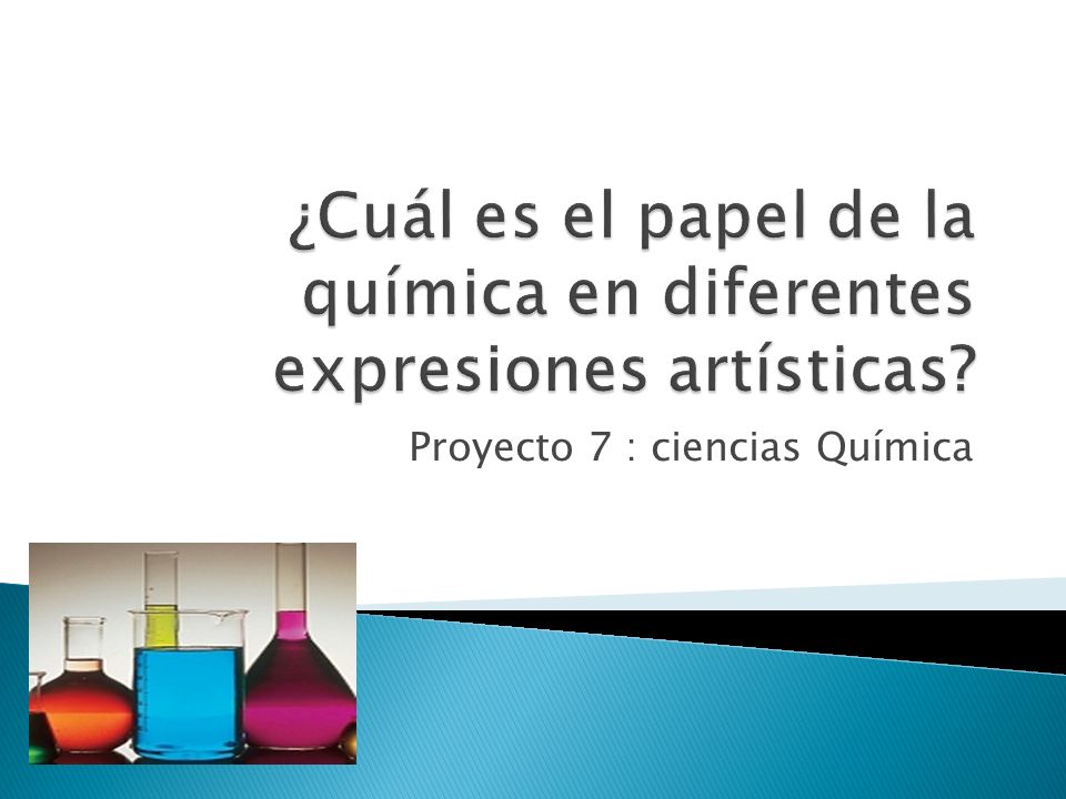 ¿Cuál es el papel de la química en diferentes expresiones artísticas