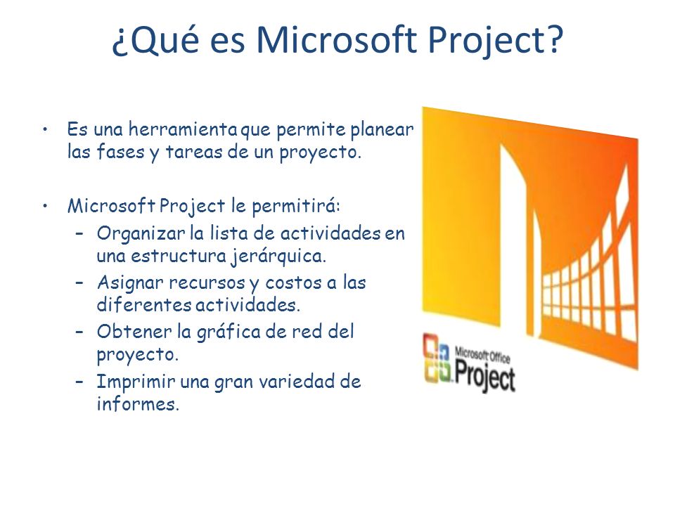 ¿Qué es Microsoft Project