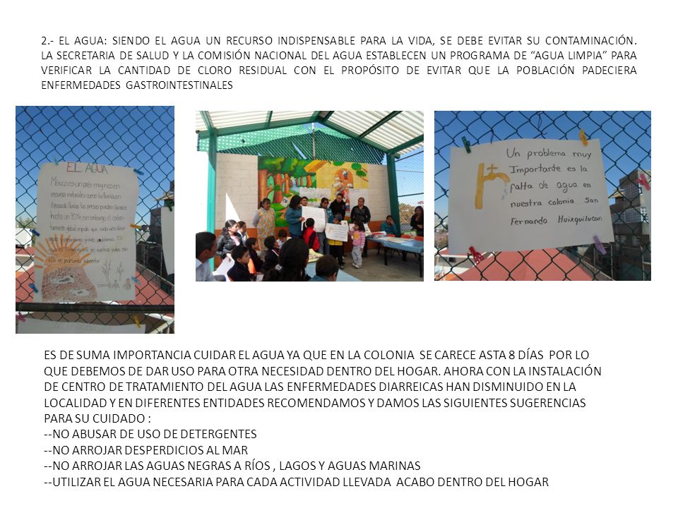 -NO ABUSAR DE USO DE DETERGENTES -NO ARROJAR DESPERDICIOS AL MAR