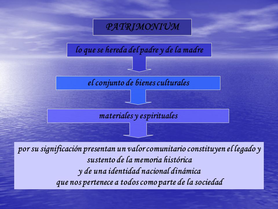 PATRIMONIUM lo que se hereda del padre y de la madre