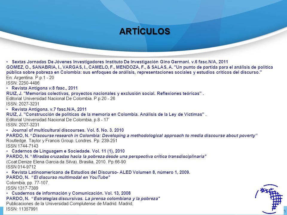 ARTÍCULOS Sextas Jornadas De Jóvenes Investigadores Instituto De Investigación Gino Germani. v.6 fasc.N/A,