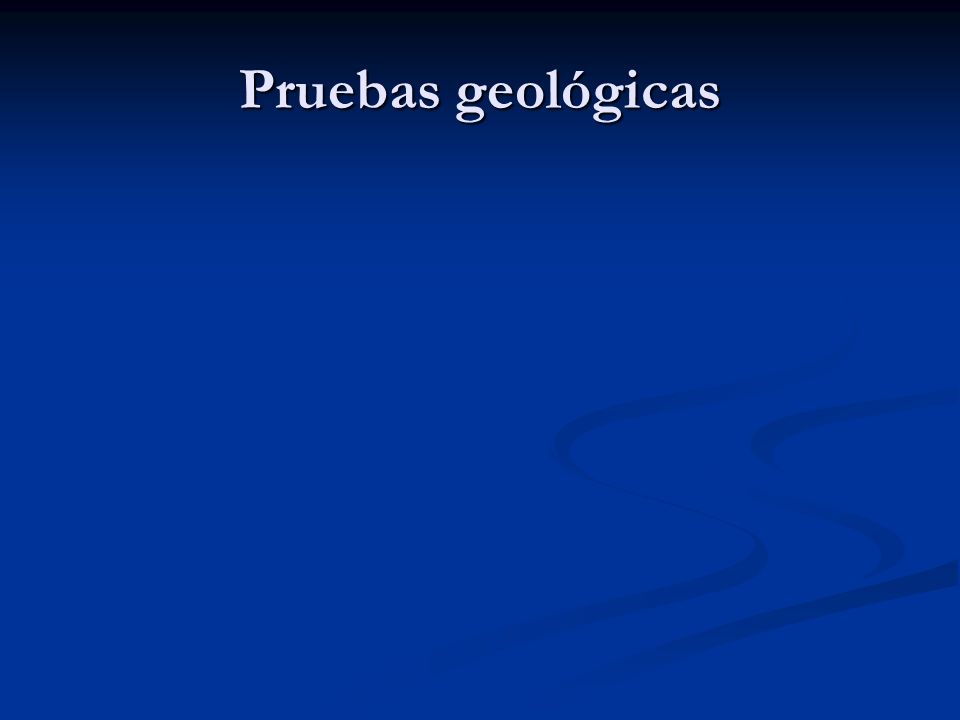 Pruebas geológicas
