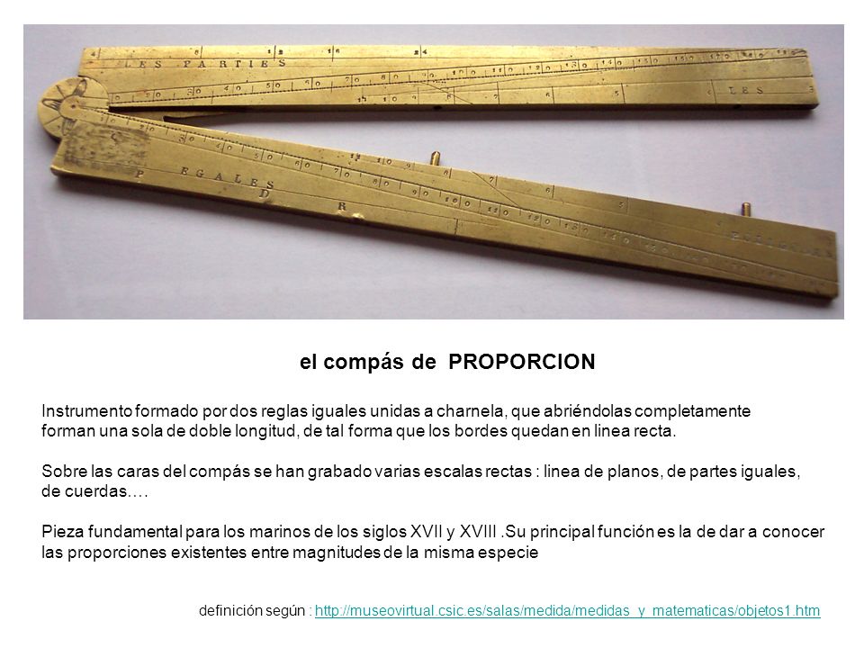 el compás de PROPORCION