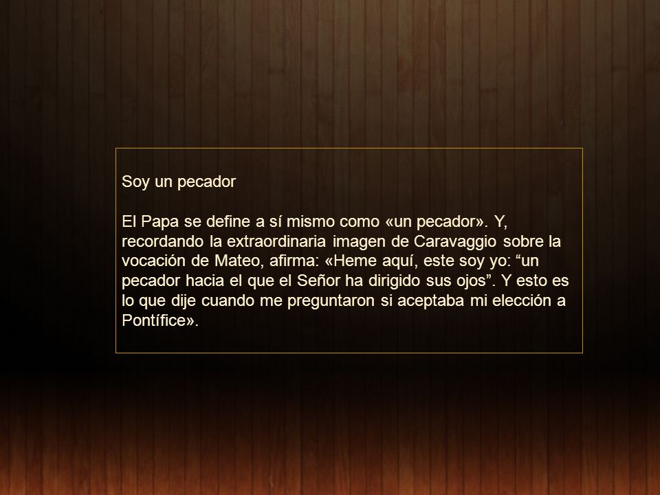 Soy un pecador