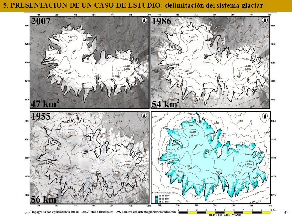 5. PRESENTACIÓN DE UN CASO DE ESTUDIO: delimitación del sistema glaciar