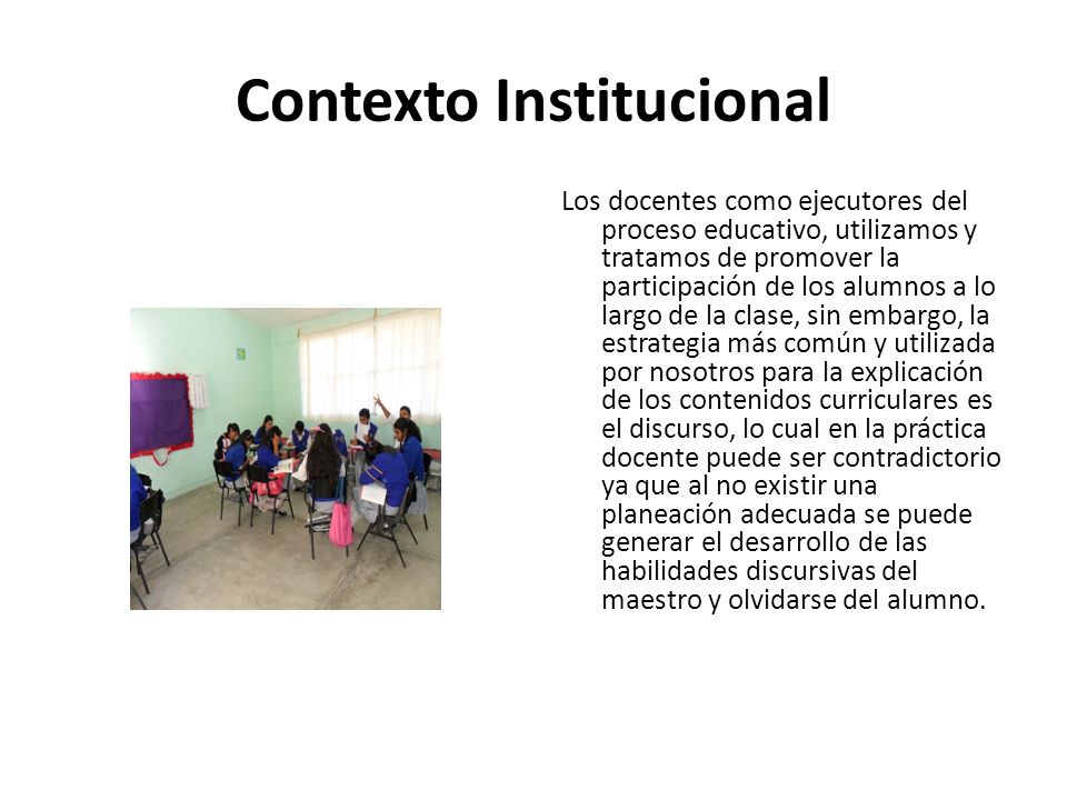 Contexto Institucional