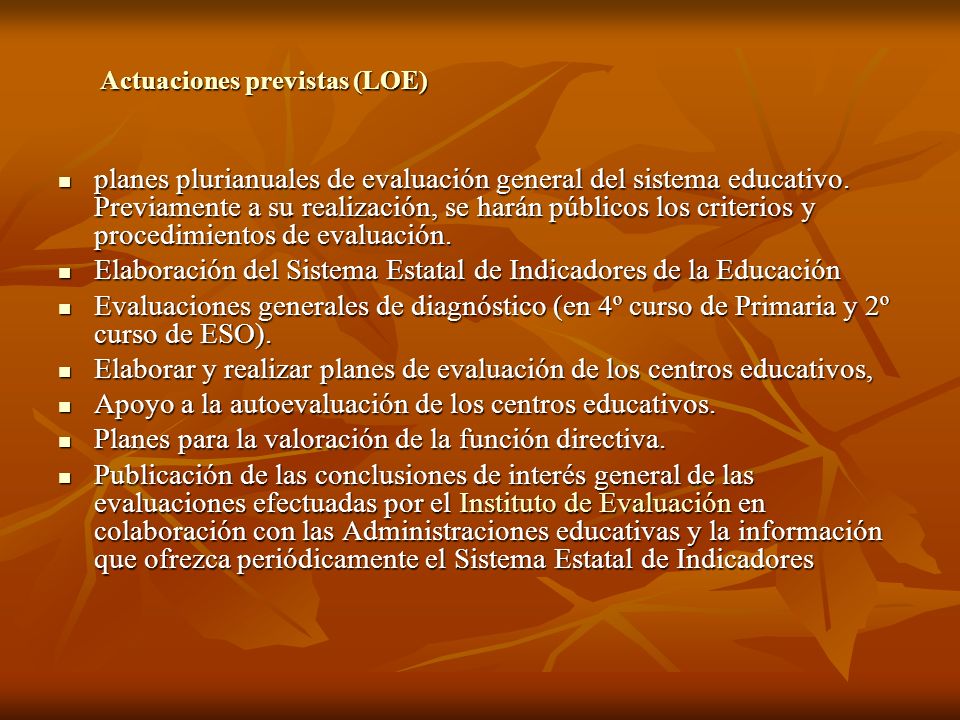 Elaboración del Sistema Estatal de Indicadores de la Educación