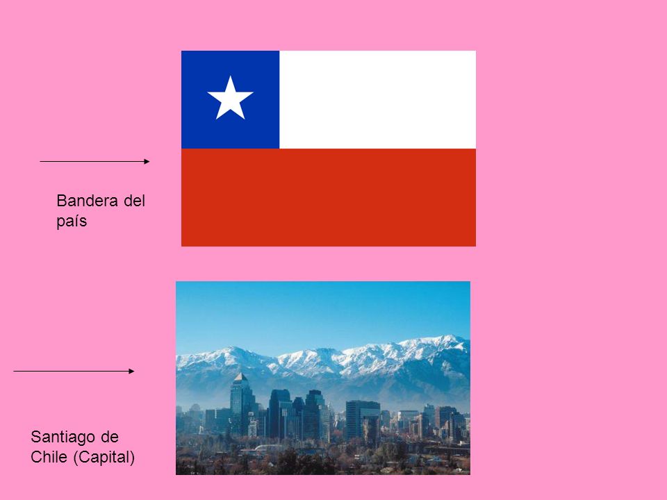 Bandera del país Santiago de Chile (Capital)