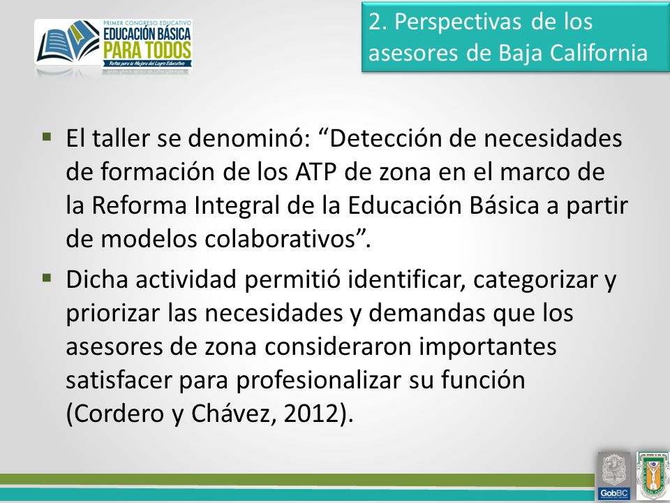 2. Perspectivas de los asesores de Baja California