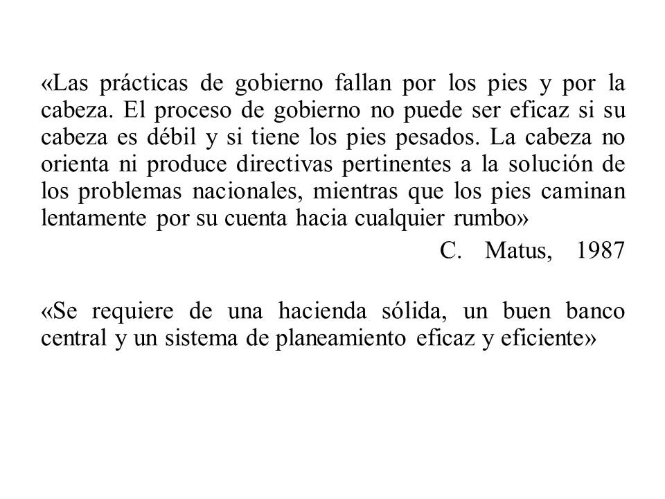 «Las prácticas de gobierno fallan por los pies y por la cabeza