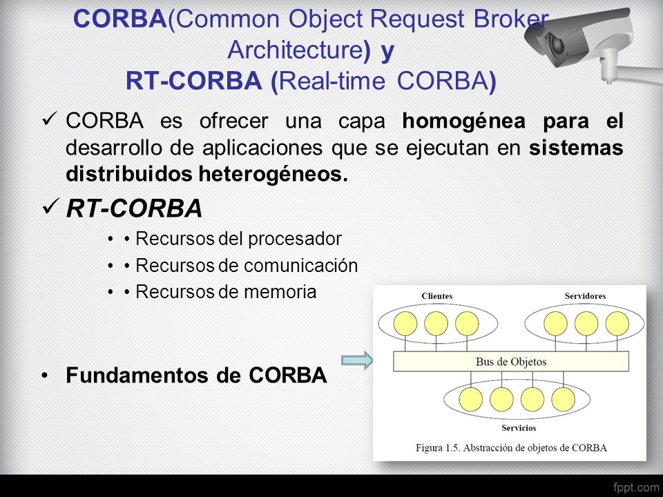 CORBA(Common Object Request Broker Architecture) y RT-CORBA (Real-time CORBA)