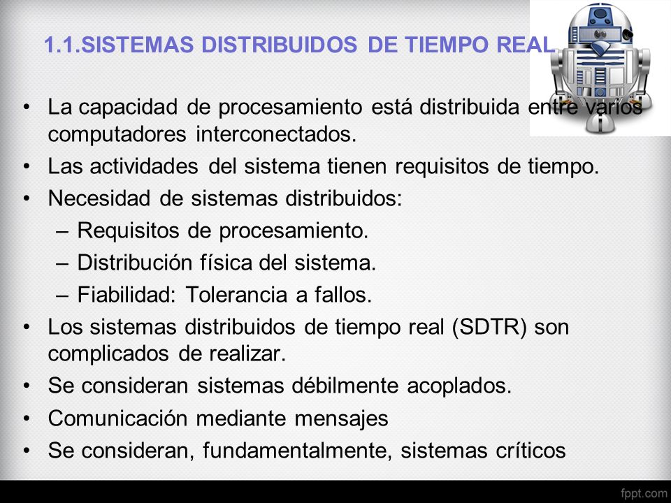 1.1.SISTEMAS DISTRIBUIDOS DE TIEMPO REAL