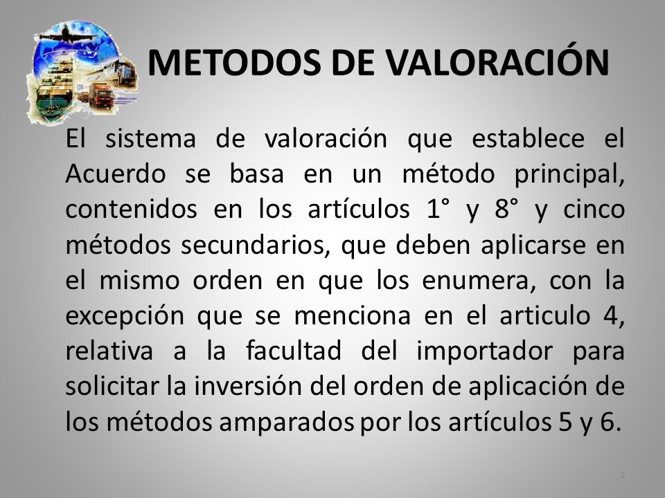 METODOS DE VALORACIÓN