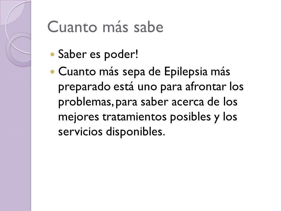 Cuanto más sabe Saber es poder!