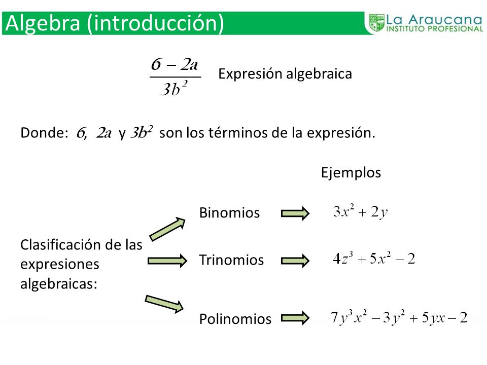 Algebra (introducción)