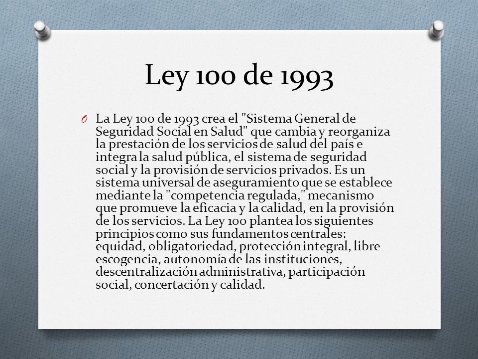 Ley 100 de 1993