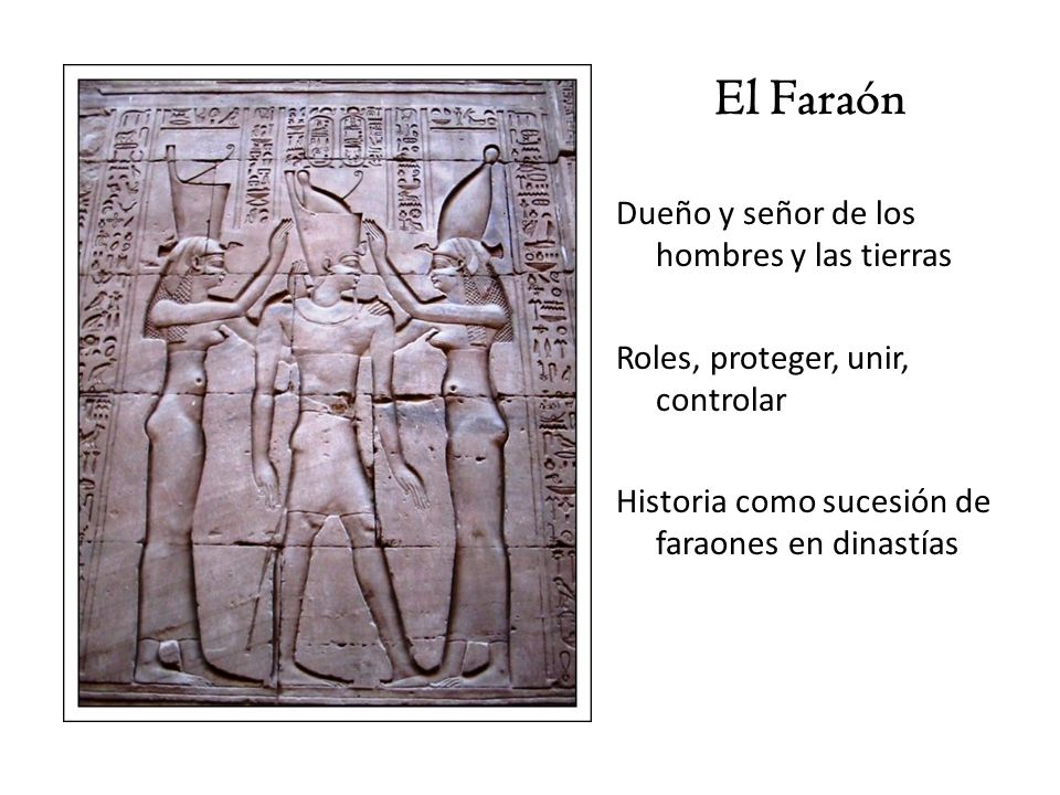 El Faraón Dueño y señor de los hombres y las tierras