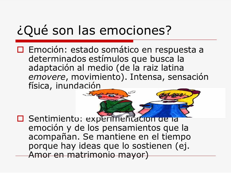 ¿Qué son las emociones
