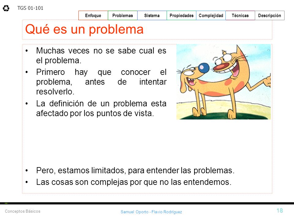 Qué es un problema Muchas veces no se sabe cual es el problema.