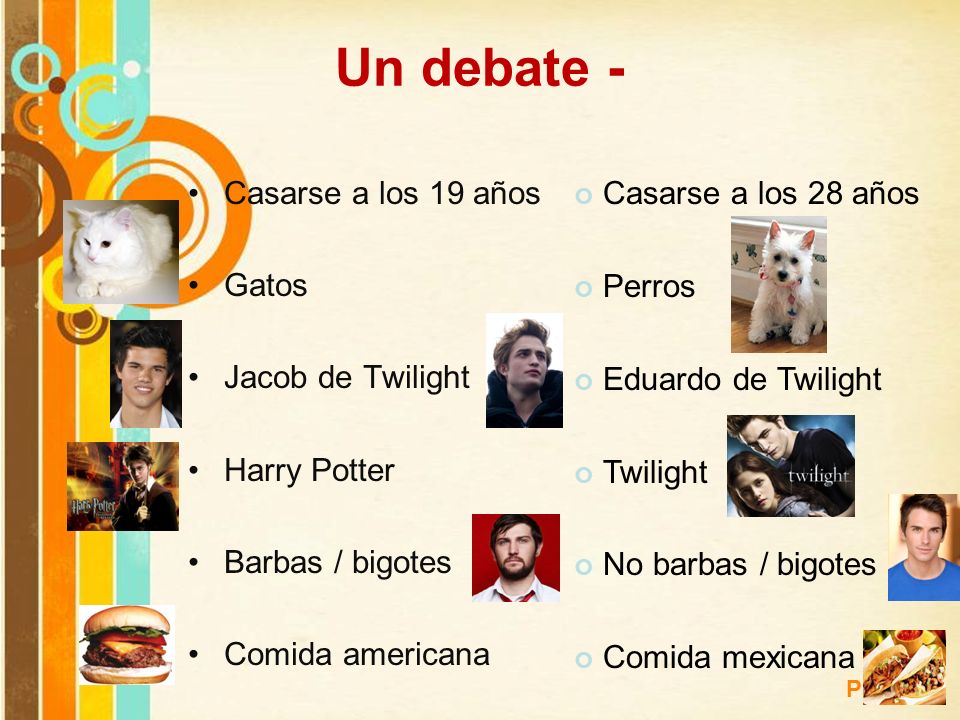 Un debate - Casarse a los 19 años Gatos Jacob de Twilight Harry Potter
