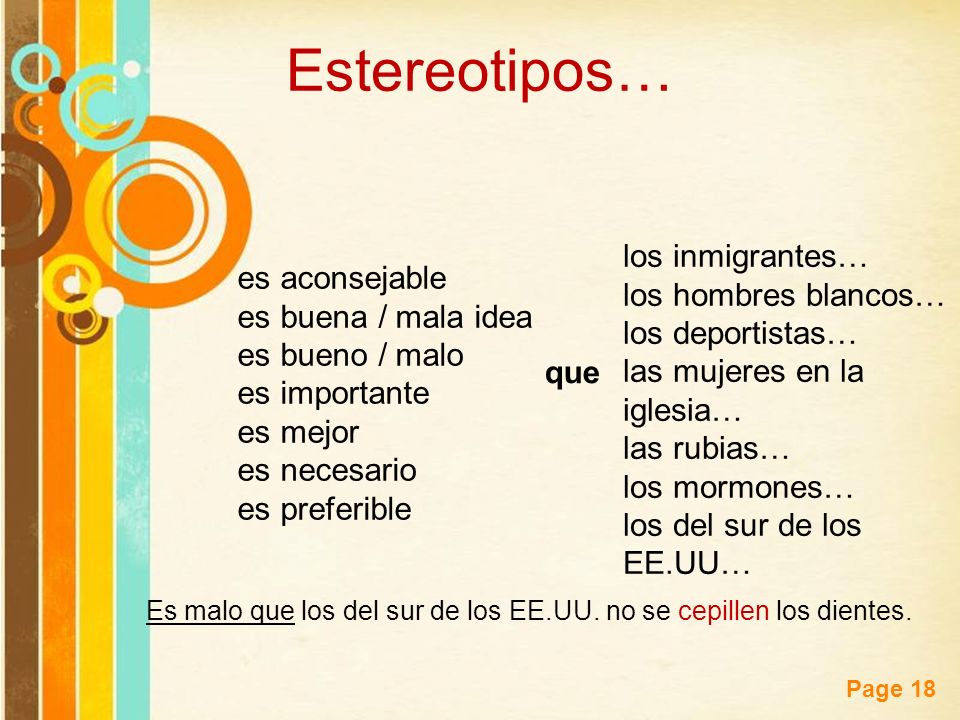 Estereotipos… los inmigrantes… es aconsejable los hombres blancos…