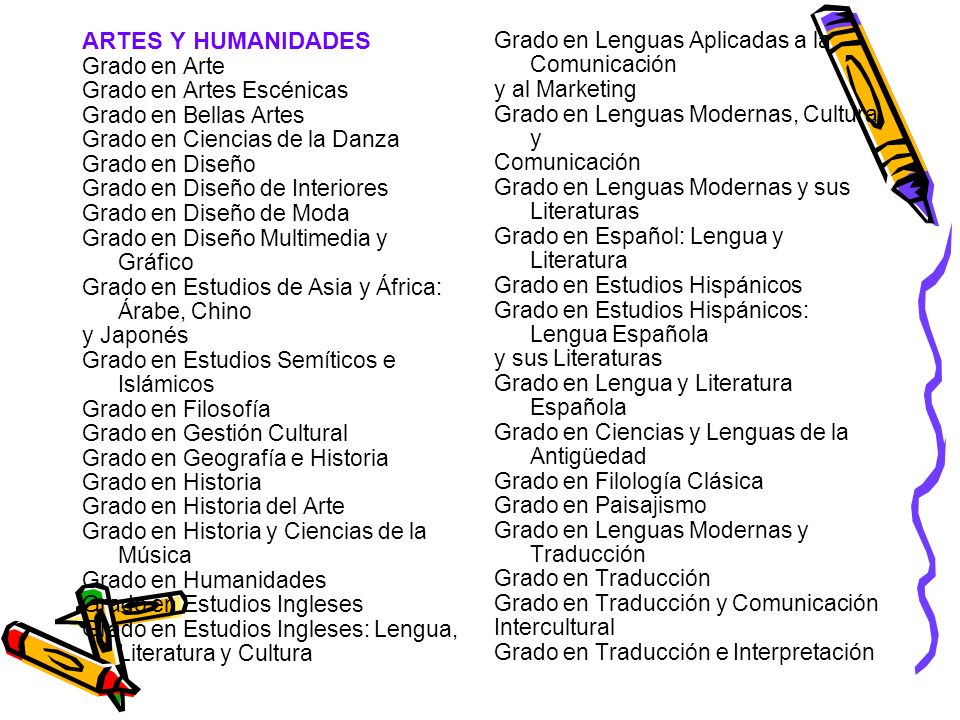 ARTES Y HUMANIDADES Grado en Lenguas Aplicadas a la Comunicación