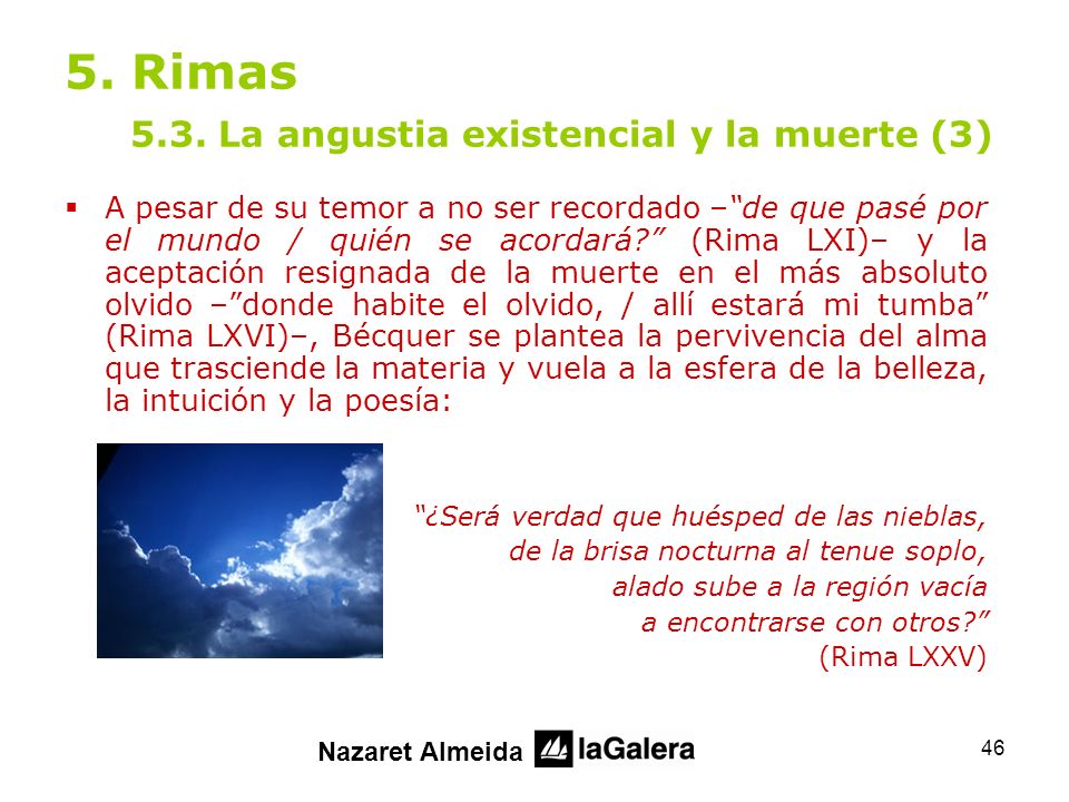 5. Rimas 5.3. La angustia existencial y la muerte (3)