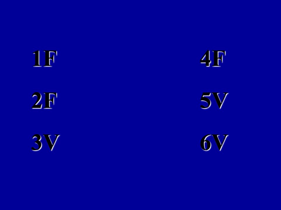 LAS RESPUESTAS CORRECTAS SON: 1F 4F 2F 5V 3V 6V