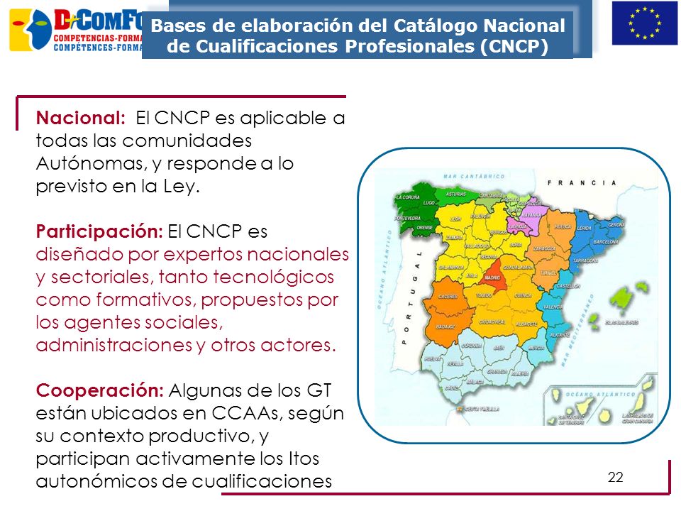 Bases de elaboración del Catálogo Nacional de Cualificaciones Profesionales (CNCP)