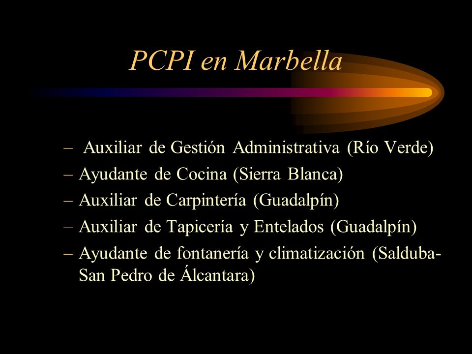 PCPI en Marbella Auxiliar de Gestión Administrativa (Río Verde)