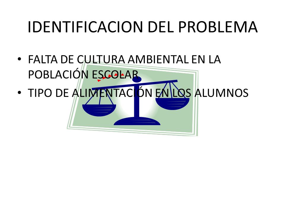 IDENTIFICACION DEL PROBLEMA