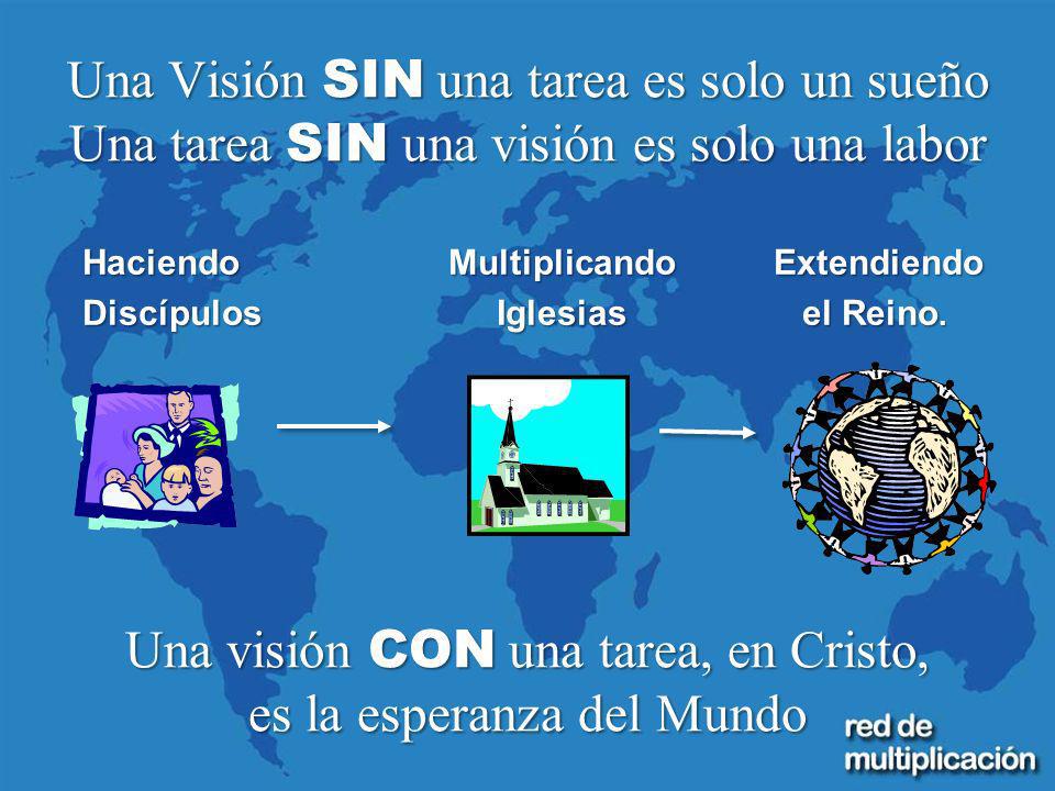 Una Visión SIN una tarea es solo un sueño Una tarea SIN una visión es solo una labor Una visión CON una tarea, en Cristo, es la esperanza del Mundo