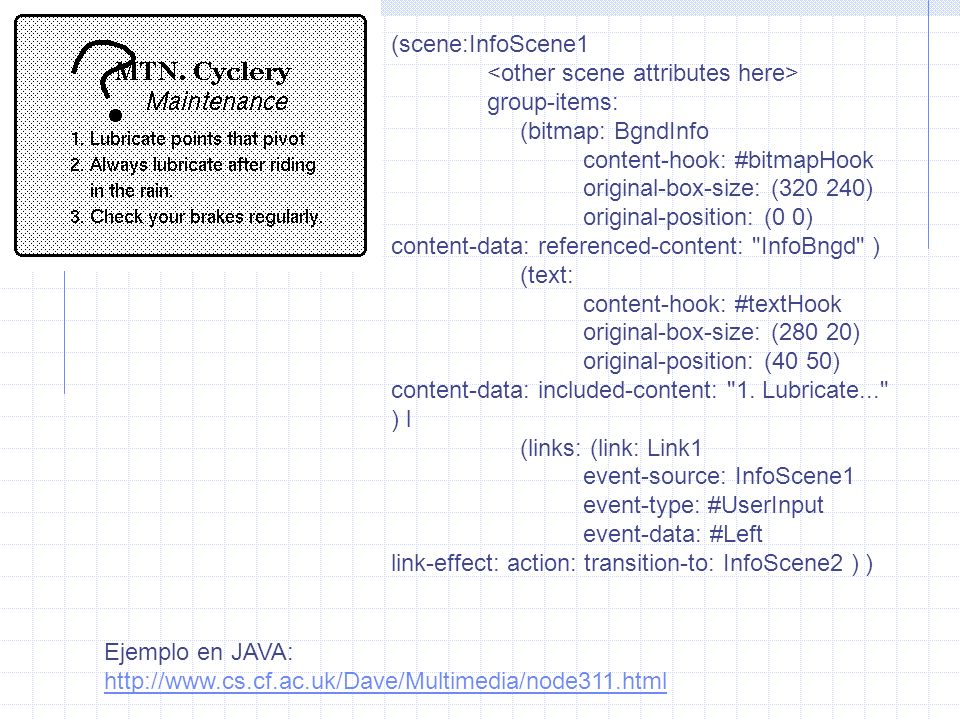 (scene:InfoScene1 <other scene attributes here> group-items: (bitmap: BgndInfo content-hook: #bitmapHook.