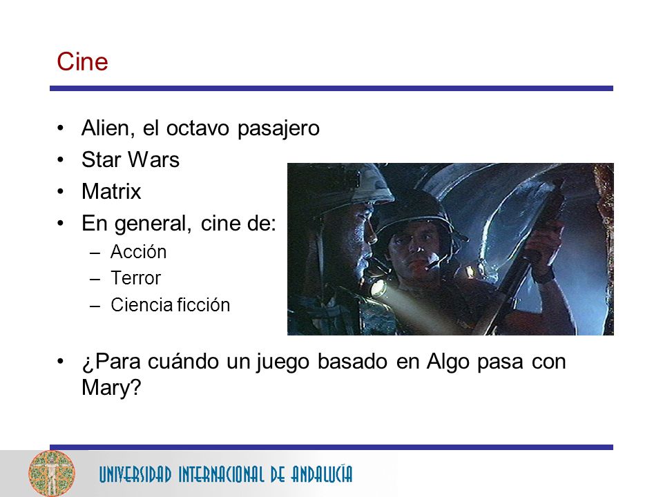 Cine Alien, el octavo pasajero Star Wars Matrix En general, cine de: