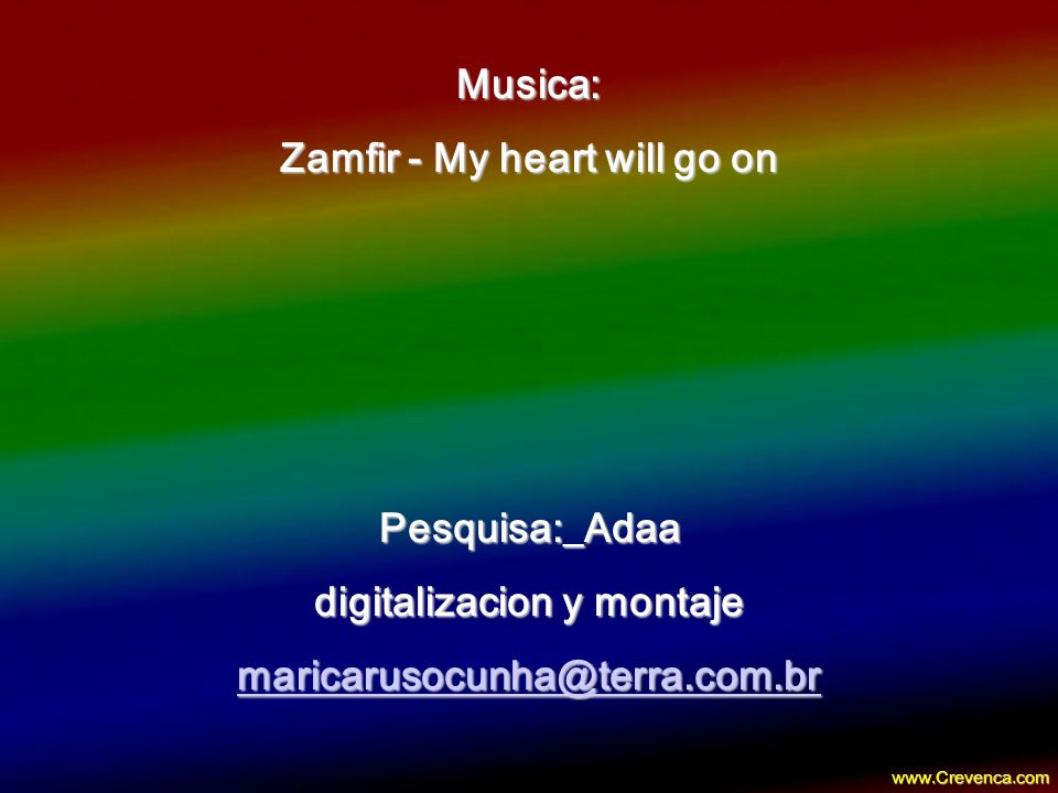 Zamfir - My heart will go on digitalizacion y montaje