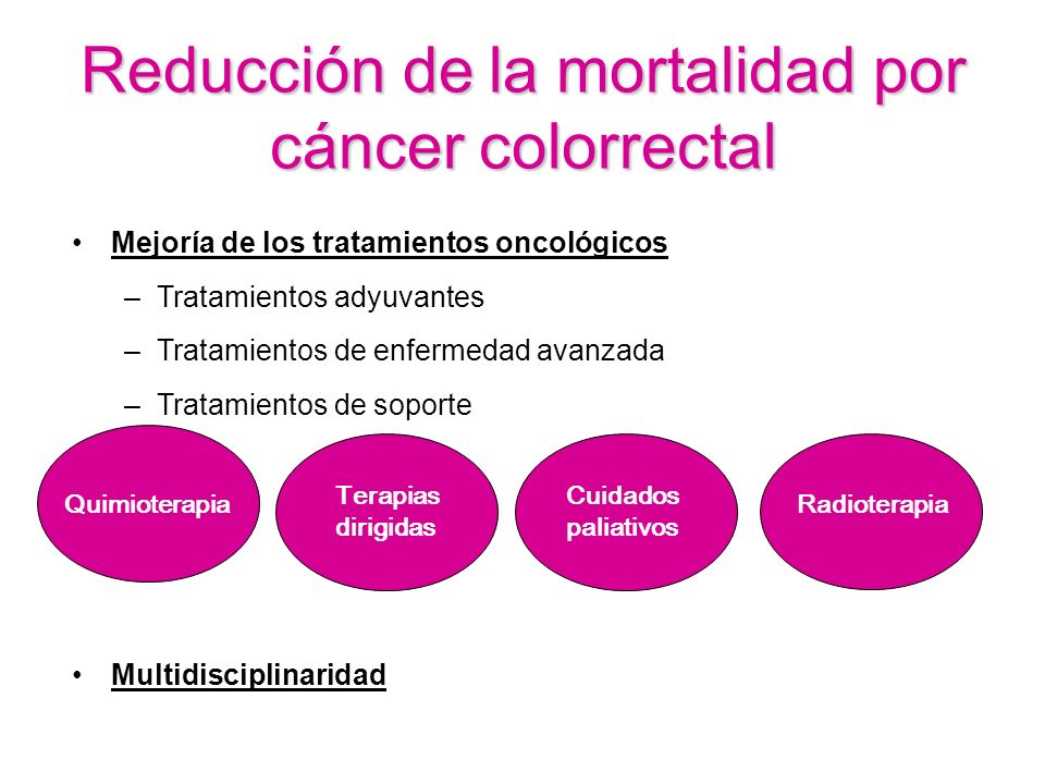 Reducción de la mortalidad por cáncer colorrectal