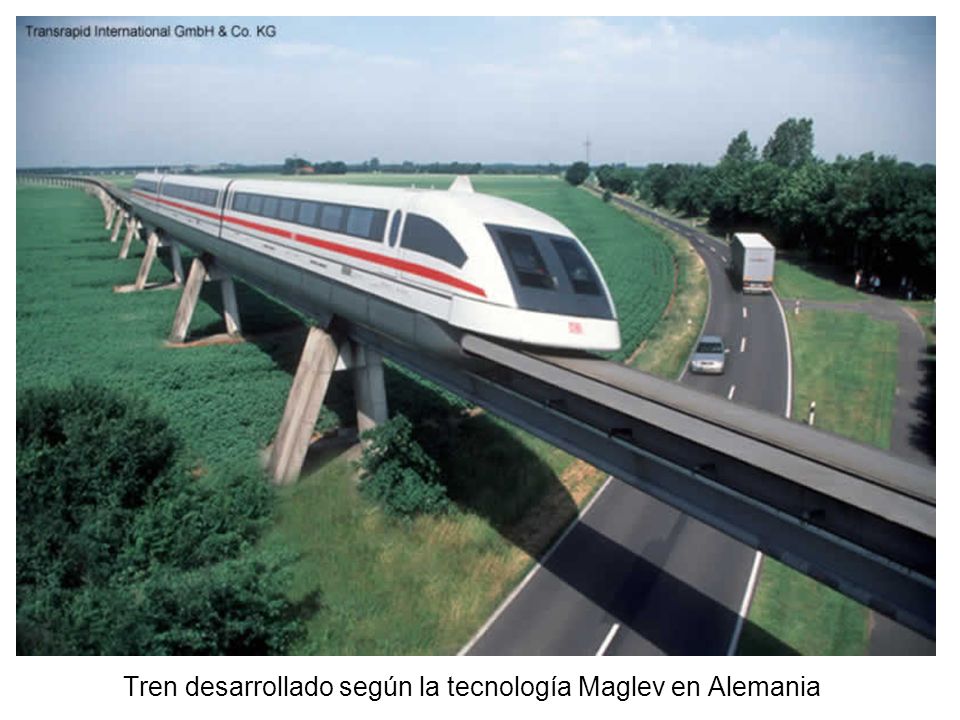 Tren desarrollado según la tecnología Maglev en Alemania