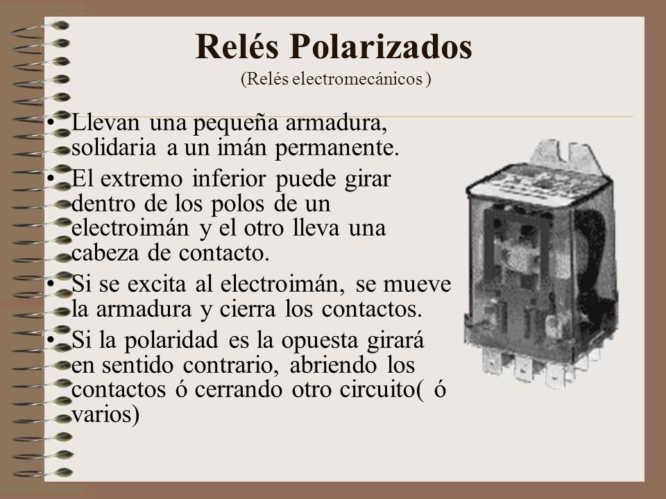 Relés Polarizados (Relés electromecánicos )