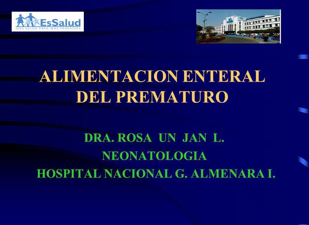 ALIMENTACION ENTERAL DEL PREMATURO