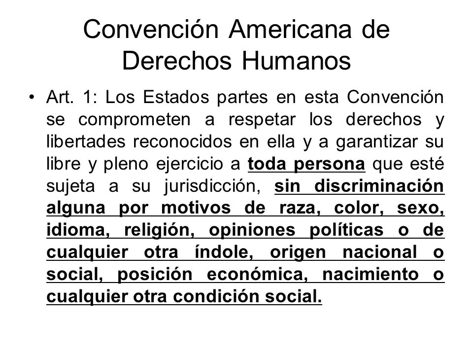 Convención Americana de Derechos Humanos