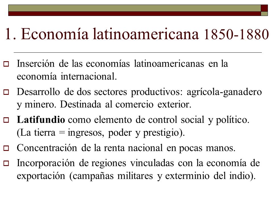 1. Economía latinoamericana