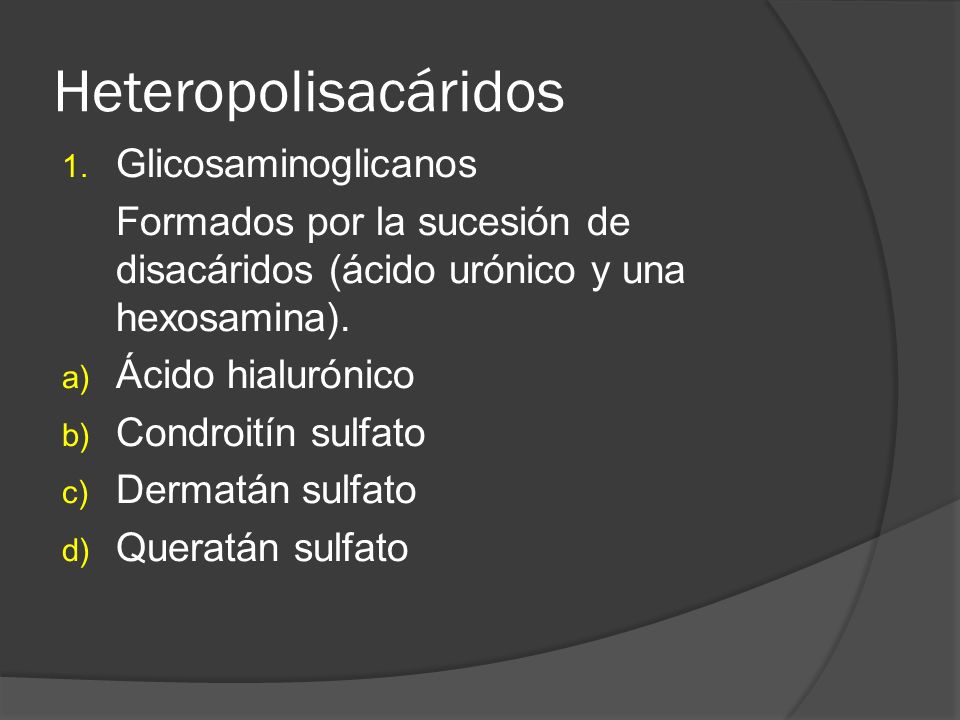 Heteropolisacáridos Glicosaminoglicanos