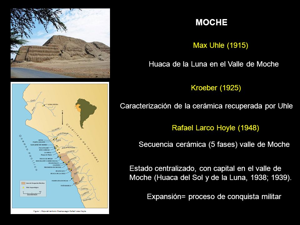 Secuencia cerámica (5 fases) valle de Moche