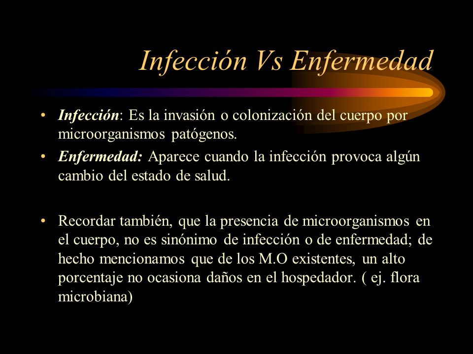 Infección Vs Enfermedad