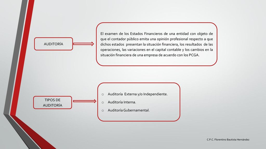 Auditoría Externa y/o Independiente. Auditoría Interna.