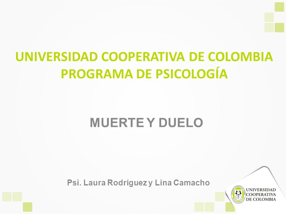 UNIVERSIDAD COOPERATIVA DE COLOMBIA PROGRAMA DE PSICOLOGÍA