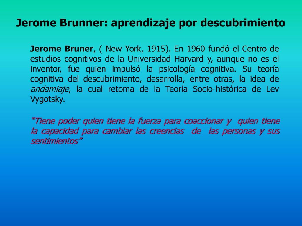 Jerome Brunner: aprendizaje por descubrimiento