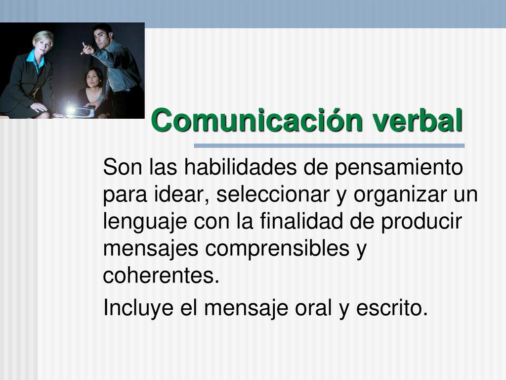 Comunicación verbal