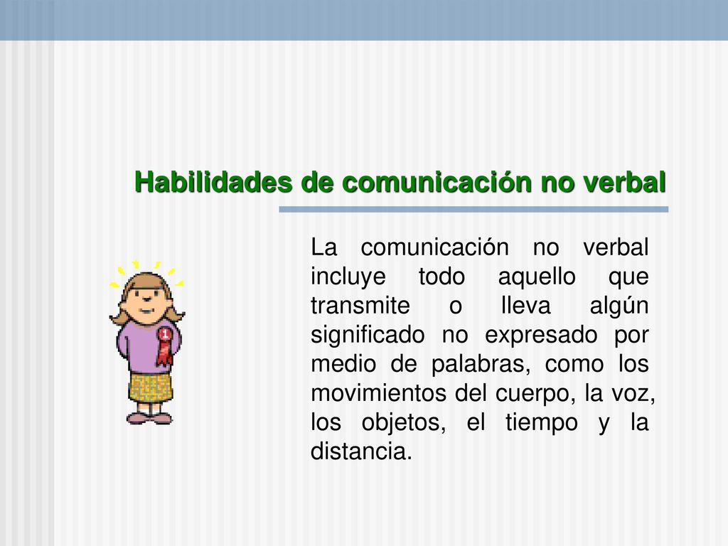 Habilidades de comunicación no verbal